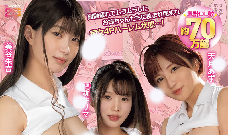 「美谷朱音、新井里真、天月杏」合演作品MIMK-252介绍及封面预览